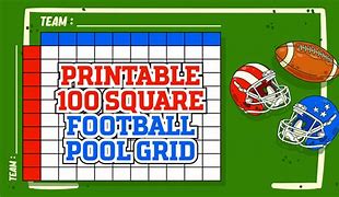 Image result for NFL 100 Square Football Pool