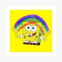 Image result for Spongebob Rainbow Meme