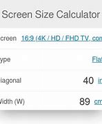 Image result for 45 Inch TV Dimensions