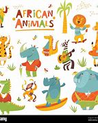 Image result for Cartoon African Animals Stock Dreamstime Landscape