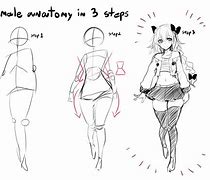 Image result for Simple Anime Anatomy
