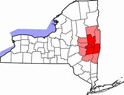 Image result for Map Upstate New York NY