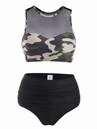 Image result for Camouflage Racerback Tankini Swimsuits