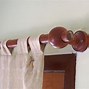 Image result for Rustic Wood Curtain Rods