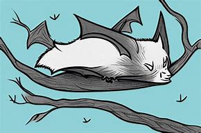 Image result for Sleeping Bat Drawing