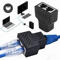 Image result for Flat Ethernet Jumper Cable RJ45 Female to Female F