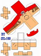 Image result for Papercraft Mario Bros Cubeecraft