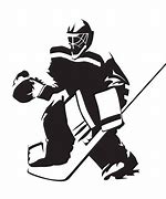 Image result for Ice Hockey Goalie Silhouette