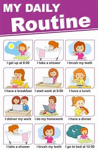 Image result for My Daily Routine Poster