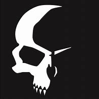 Image result for Skull Logo Black and White