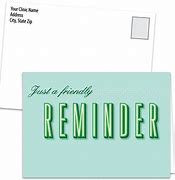 Image result for Reminder Postcard Template