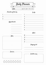Image result for Daily Planner Pages