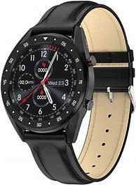 Image result for Leather Strap Smartwatch Men