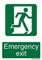 Image result for Safety Exit-Signs