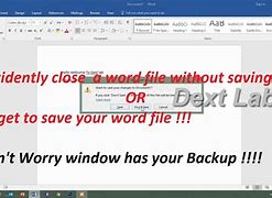 Image result for Forgot to Save Word Document