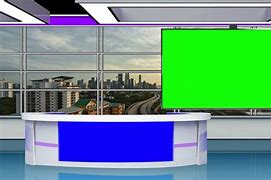 Image result for Greenscreen Desk TV Studio