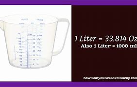 Image result for Oz to Liters Conversion Chart