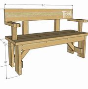 Image result for wood outdoor benches plan
