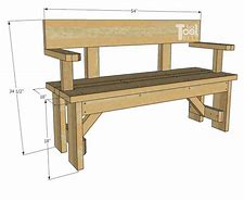 Image result for 2X12 Bench Plans