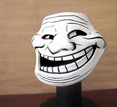 Image result for Troll Face Crying Behind Mask
