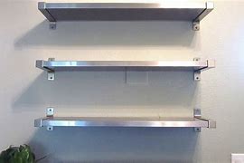 Image result for Stainless Steel Wall Mounted Shelves