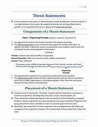 Image result for A Thesis Example