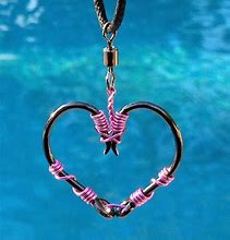 Image result for Fish Hook Heart Necklace