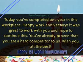Image result for Thank You Message for One Year Work Anniversary