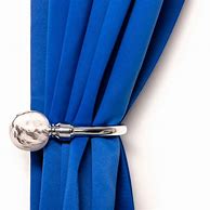 Image result for Chrome Curtain Tie Backs