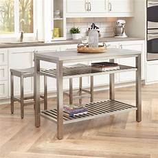 kitchen island home styles brushed satin stainless steel kitchen island kitchen island home styles brushed satin stainless steel kitchen island