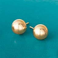 Image result for 14Kt Gold Stud Earrings