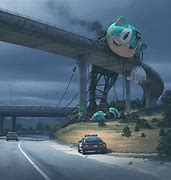 Image result for Weird Space Road Art