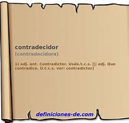 Image result for contradecidor