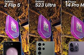 Image result for Galaxy Z Flip 5G vs iPhone 5 Pro Max
