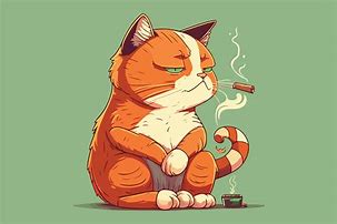 Image result for Cat Smoking Pot