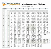 Image result for Standard Aluminium Window Sizes