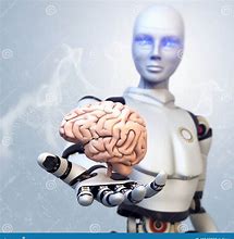 Image result for Robot with Human Brain Sketch