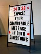 Image result for Sidewalk Sign with Letters