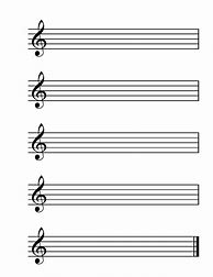 Image result for 6 Stave Music Paper
