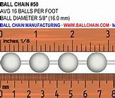 Image result for Beaded Chain Size Chart