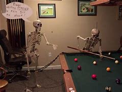 Image result for Skeleton Playing Pool