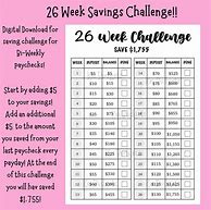 Image result for Weekly Money Challenge