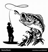 Image result for Men Fishing Clip Art Black and White