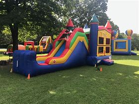 Image result for Inflatable Bounce House with Slide