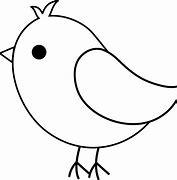 Image result for Simple Bird Clip Art Black and White