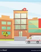 Image result for Hospital Building Cartoon