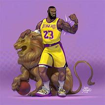 Image result for LeBron Lakers Art