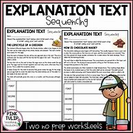 Image result for Explanation Text Worksheet Grade 2