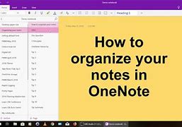 Image result for Organize Notes in OneNote