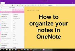 Image result for OneNote Organization Tips for Work